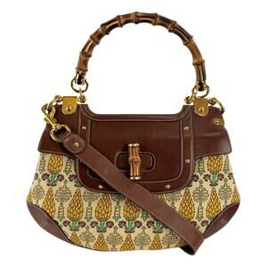 Gucci Bamboo Magnolia Handbag